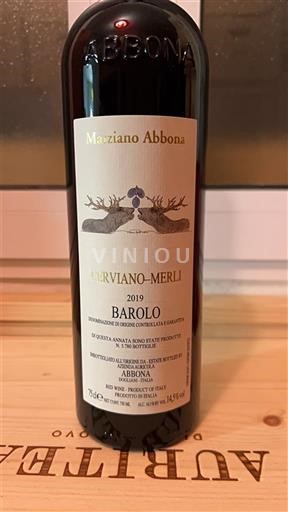 Piamonte Barolo Marziano Abbona Raviano-Merli 2019