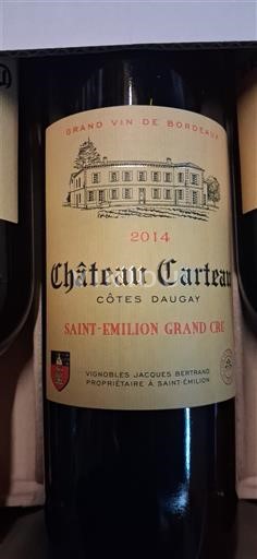 Burdeos Saint-Émilion Gran Cru Grand Cru Château Carteau Côtes Daugay 2014