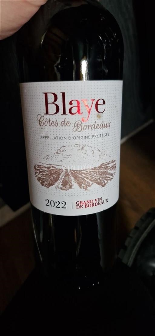 Bordeaux Blaye-Côtes-de-Bordeaux Armand chaperon 2022