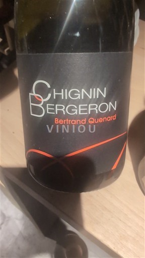Savoie và Bugey Chignin-Bergeron Bertrand Quenard 2019