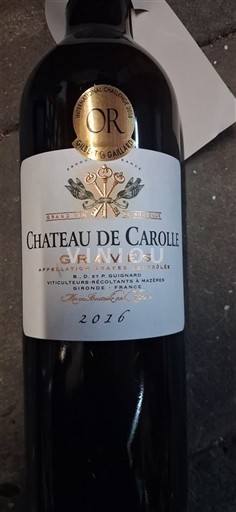 Bordeaux Graves Château Carolle 2016