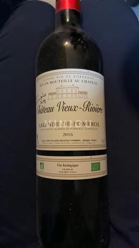 Bordeaux Lalande-de-Pomerol Château Vieux-Rivière 2016