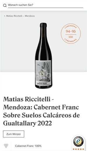 Mendoza Non specificato Matias Riccitelli Cabernet Franc Sobre Suelos Calcáreos de Gualtallary 2022