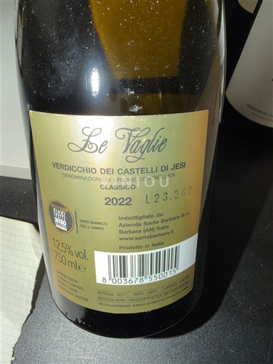 Marcas Verdicchio dei Castelli di Jesi Barbara S.r.l 2022