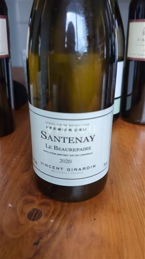 Bourgogne Santenay Premier Cru Vincent Girardin Le Beaurepaire 2020