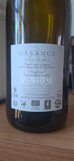 Loire-dalen Le Bois-Brinçon Garance Ikke årgangsbestemt