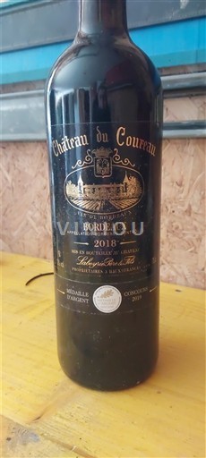 Vina Rouge sec Château Courreau 2018 Francija Bordeaux AOC
