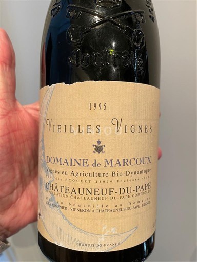 Rhône Valley Châteauneuf-du-Pape Domaine Marcoux Vieilles Vignes 1995