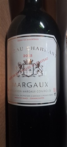Wines Rouge sec Château Charmant 2015 France Bordeaux Margaux AOC