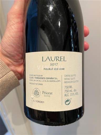 Catalonia Priorat Clos i Terrasses Laurel 2017