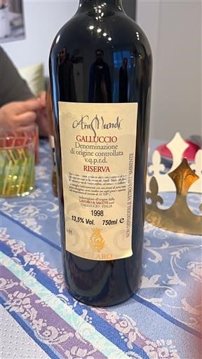 Campânia Galluccio Ana Munde Riserva 1998