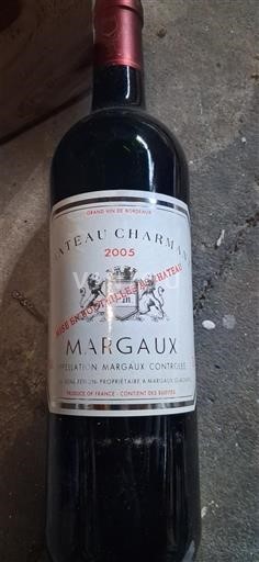 Wines Rouge sec Château Charmant 2005 France Bordeaux Margaux AOC