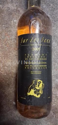 Valais Không được chỉ định Cave du St-Bernard Sur Les Scex 2005