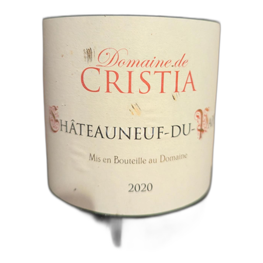 Vallée du Rhône Châteauneuf-du-pape Domaine de Cristia 2020