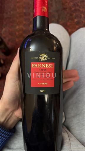 Abruzzo Montepulciano d'Abruzzo Colline Teramane Farnese Opis Riserva 2001