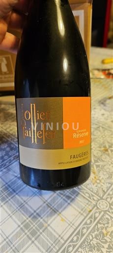 Langvedok Faugères Ollier Taillefer Grande Réserve 2017