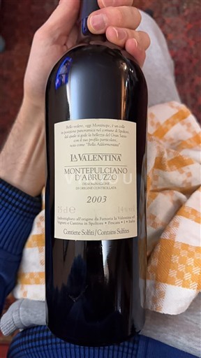 Abruzzerne Montepulciano d'Abruzzo La Valentina 2003