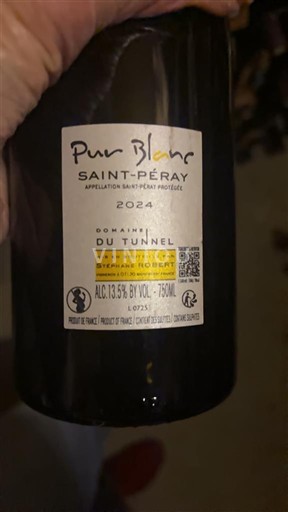 Thung lũng Rhône Saint-Péray Domaine Tunnel Pur Blanc 2024