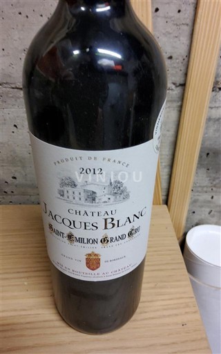 Bordeaux Saint-Émilion Grand Cru Grand Cru Château Jacques Blanc 2012