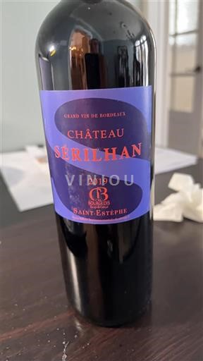 Bordeaux Saint-Estèphe Château Sérihlan 2019