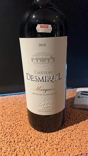 Wines Rouge sec Château Smirail 2010 France Bordeaux Margaux AOC