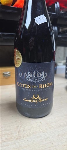 Rhônevallei Côtes-du-rhône Lauriers Terroir Niet-geïntegreerd