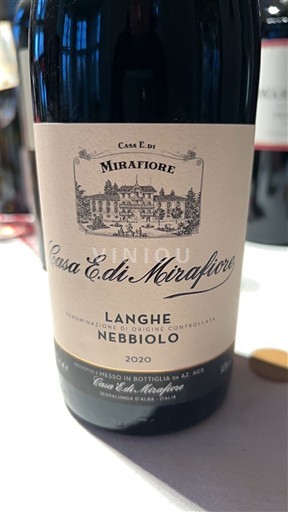 Piemont Langhe Casa E. di Mirafiore 2020