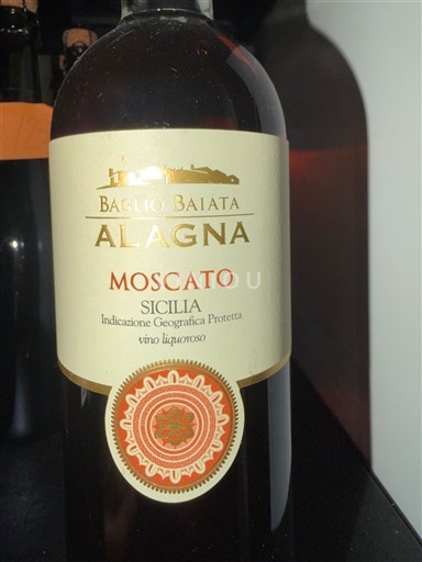 Sicilia Baglio Baiata Alagna Moscato Sin añada