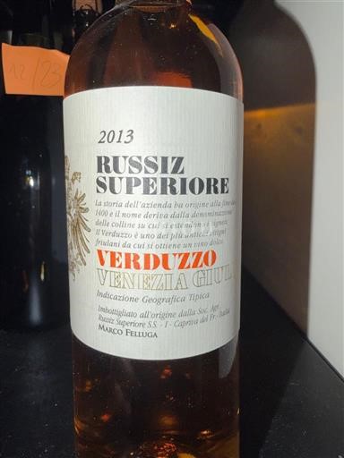 Friuli-Venecia Julia Venezia Giulia Russiz Superiore Verduzzo 2013