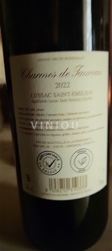 Wines Rouge sec Charmes de Turreau 2022 France Bordeaux Lussac-Saint-Émilion AOC