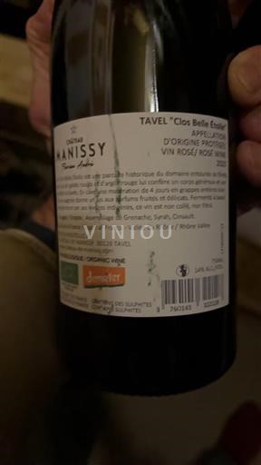 Thung lũng Rhône Tavel Château MANSISSY Clos Belle Étoile 2023