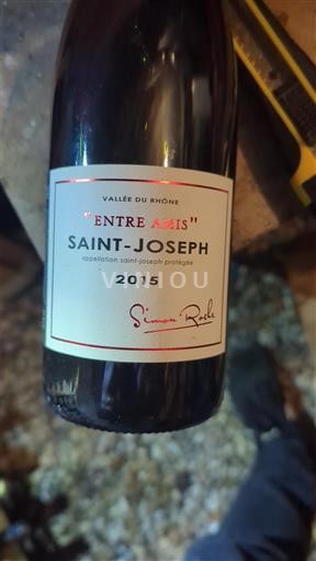 Viner Rouge sec Entre Amis Simon Roda 2015 Frankrike Rhônedalen Saint-Joseph AOC