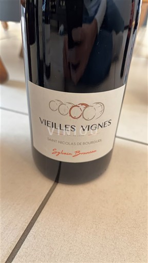 Thung lũng sông Loire Saint-Nicolas-De-Bourgueil Sylvain Bruneau Vieilles Vignes Không niên vụ