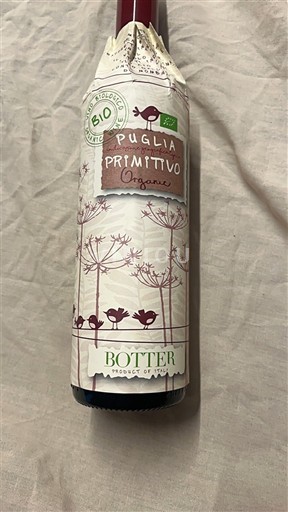 Apulia Apulian Primitivo Botter Organic 2024