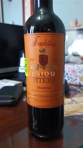 Sydvestfrankrig Madiran Château Fitère Tradition 2011