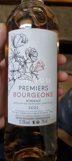 Vine Blanc sec Premiers Bourgeons 2022 Frankrig Bordeaux AOC