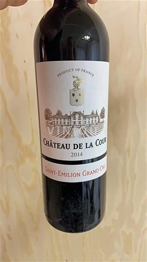 Burdeos Saint-Émilion Gran Cru Grand Cru Château La Cour 2014