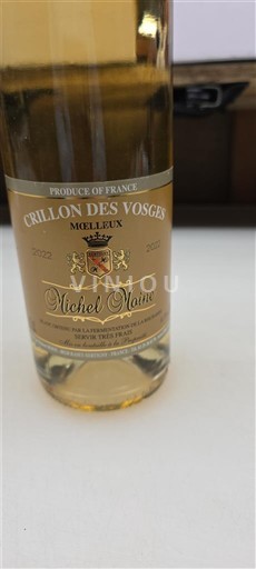 Lorraine Michel Noire Crillon des Vosges Moelleux 2022