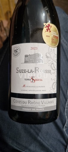 Vallée du Rhône Côtes-du-rhône-villages Suze-la-Rousse Terra Segusia 2023