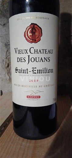 Bordeaux Saint-Émilion Château Vieux Chateau des Jouans 2019
