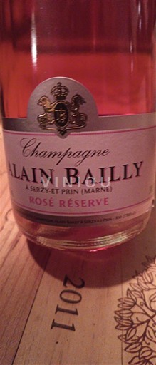 Champagne Sâm-panh Alain Bailly Rosé Réserve Không niên vụ