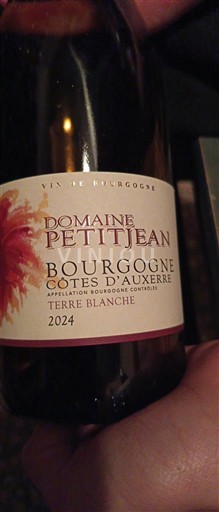 Bourgogne Bourgogne Côtes d'Auxerre Domaine Petitjean Terre Blanche 2024