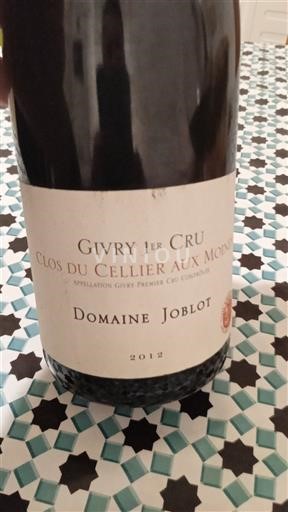Bourgogne Givry Premier Cru Domaine Joblot Clos du Cellier aux Moines 2012