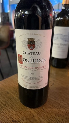 Bordeaux Saint-Émilion Grand Cru Grand Cru Château Monturon 2005
