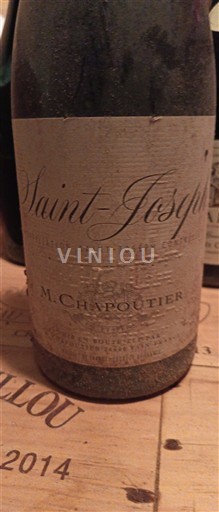 Viner Rouge sec M. Chapoutier 2007 Frankrike Rhônedalen Saint-Joseph AOC