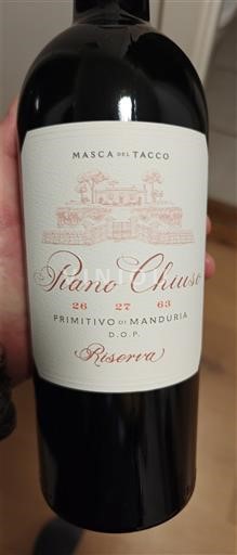 Puglia Primitivo di Manduria Masca del Tacco Piano Chiuso 2022
