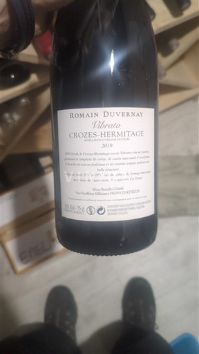 Thung lũng Rhône Crozes-hermitage Romain Duvernay Vibrato 2019