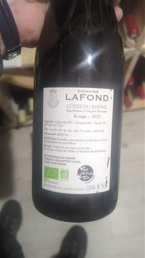 Rhônevallei Côtes-du-rhône Domaine Lafond 2023