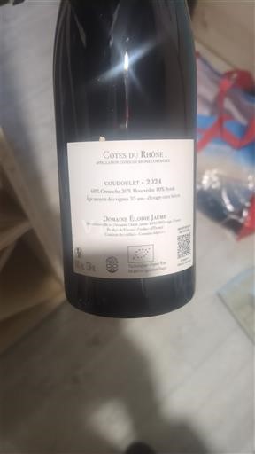 Rhônevallei Côtes-du-rhône Domaine E´lodie Jaume Coudoulet 2024