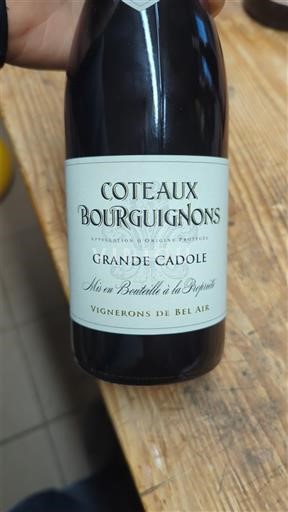 Bourgogne Coteaux bourguignons Vignerons des Bel Air Grande Cadole 2023